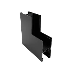 ACOPLE 90° VERTICAL PARA RIEL MAGNÉTICO DE APLICAR 25MM NEGRO