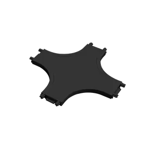 ACOPLE CRUZ PARA RIEL MAGNÉTICO 25MM RA-05 NEGRO