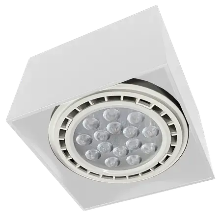 APLIQUE AR111 B-100 CUAD. ORIENTABLE BL NOVALUCCE