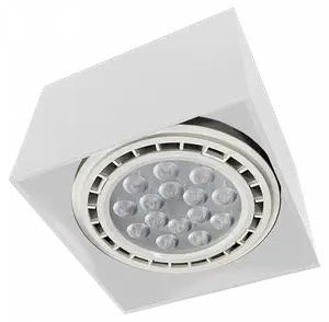 APLIQUE AR111 B-100 CUAD. ORIENTABLE BL NOVALUCCE