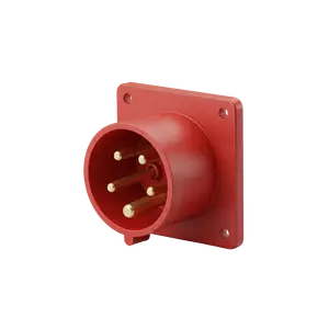 CONECTOR IND FICHA EMBUTIR 3P+T+N 16A IP44 400V ROJO