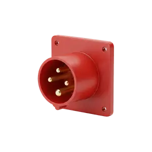 CONECTOR IND FICHA EMBUTIR 3P+T+N 32A IP44 400V ROJO