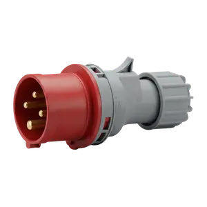 CONECTOR IND FICHA MOVIL 3P+T 16A IP44 400V ROJO