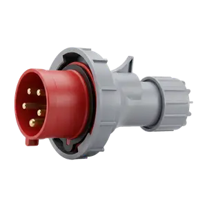 CONECTOR IND FICHA MOVIL 3P+T+N 16A IP67 400V ROJO