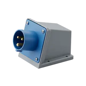 CONECTOR IND FICHA SUPERFICIE 2P+T 32A IP44 230V AZUL