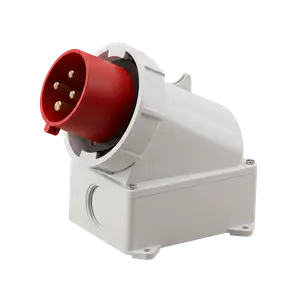 CONECTOR IND FICHA SUPERFICIE 3P+T 16A IP67 400V ROJO