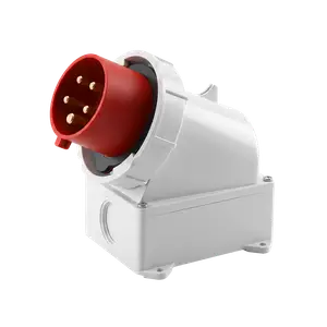 CONECTOR IND FICHA SUPERFICIE 3P+T+N 32A IP67 400V ROJO