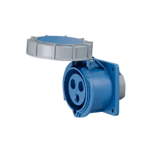 CONECTOR IND TOMA EMBUTIR 2P+T 32A IP67 230V AZUL