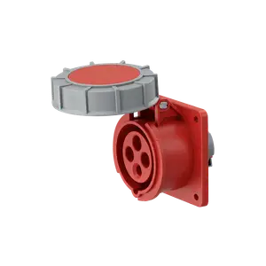 CONECTOR IND TOMA EMBUTIR 3P+T 16A IP67 400V ROJO