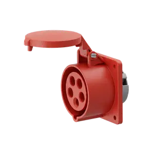 CONECTOR IND TOMA EMBUTIR 3P+T+N 16A IP44 400V ROJO