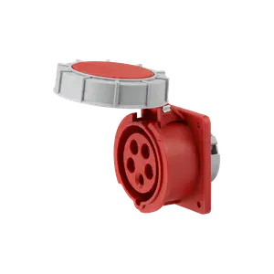 CONECTOR IND TOMA EMBUTIR 3P+T+N 16A IP67 400V ROJO
