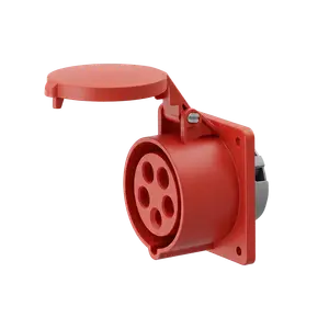 CONECTOR IND TOMA EMBUTIR 3P+T+N 32A IP44 400V ROJO