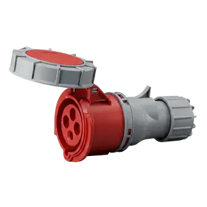 CONECTOR IND TOMA MOVIL 3P+T 16A IP67 400V ROJO