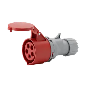 CONECTOR IND TOMA MOVIL 3P+T+N 32A IP44 400V ROJO