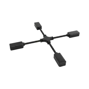 CONECTOR PARA RIEL MAGNÉTICO 25MM RA-13 CRUZ NEGRO