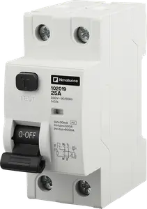 DISYUNTOR DIFERENCIAL NOVALUCCE 6KA 2X25A