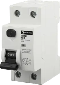 DISYUNTOR DIFERENCIAL NOVALUCCE 6KA 2X40A