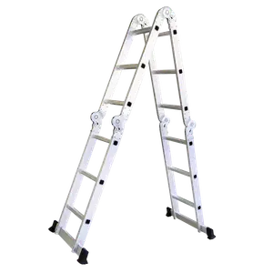 ESCALERA MULTIPOSICIÓN ALUMINIO 150 KG 4X3 ESCALONES