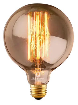 GLOBO FILAMENTO INC. G125 AMBAR 25W NOVALUCCE