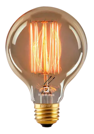 GLOBO FILAMENTO INC. G95 AMBAR 25W NOVALUCCE
