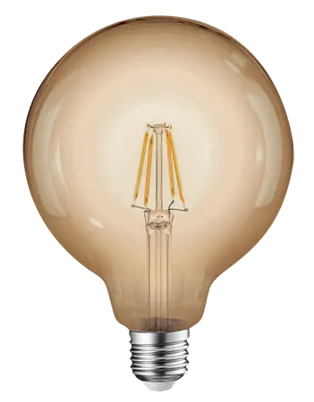 GLOBO LED G125 FILAMENTO 8 W LC E27 AMBAR DIMERIZ.NOVAL