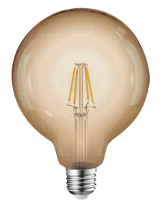 GLOBO LED G125 FILAMENTO 8 W LC E27 AMBAR DIMERIZ.NOVAL
