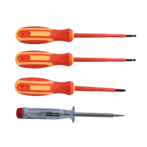 JUEGO DE DESTORNILLADORES Y BUSCAPOLO AISLADOS X4