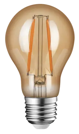 LAMPARA DE LED A60 FILAMENTO 7 W LC E27 AMBAR NOVALUCCE