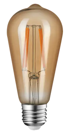 LAMPARA DE LED ST64 FILAMENTO 7 W LC E27 AMBAR NOVALUCCE