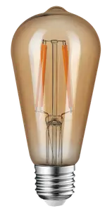 LAMPARA DE LED ST64 FILAMENTO 7 W LC E27 AMBAR NOVALUCCE