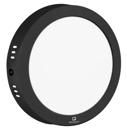 PANEL PLAFON REDONDO LED NOVALUCCE JOY 112 6000K NEGRO