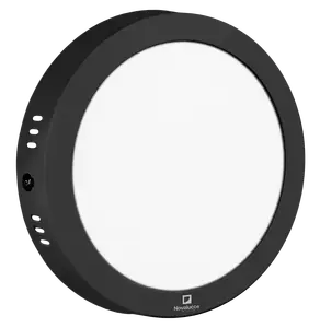 PANEL PLAFON REDONDO LED NOVALUCCE JOY 118 6000K NEGRO