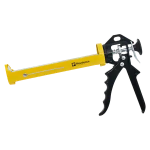 PISTOLA REFORZADA ALUMINIO P/TUBO SILICONA 9"