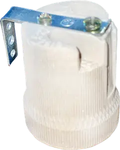 PORTALAMPARA E27 CERAMICO C/ESCUADRA