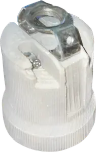 PORTALAMPARA E27 CERAMICO C/PUENTE