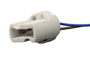 PORTALAMPARA G9 CERAMICO C/CABLE 15 CM