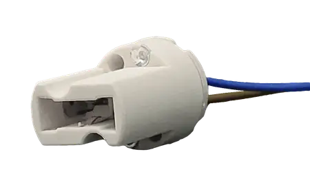 PORTALAMPARA G9 CERAMICO C/CABLE 15 CM