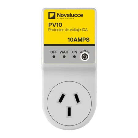 PROTECTOR DE VOLTAJE 10A C/FICHA PV10 NOVALUCCE