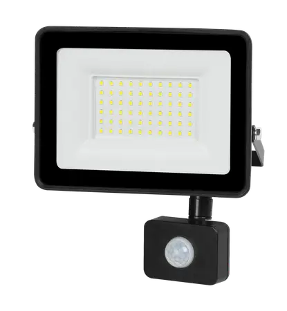 PROYECTOR LED ALUM. 50W C/SENS.MOV.NOVALUCCE