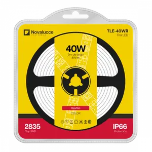TLE-40WR TIRA 60 LEDS IP66 2835 ROJO 5 MTS NOVALUCCE
